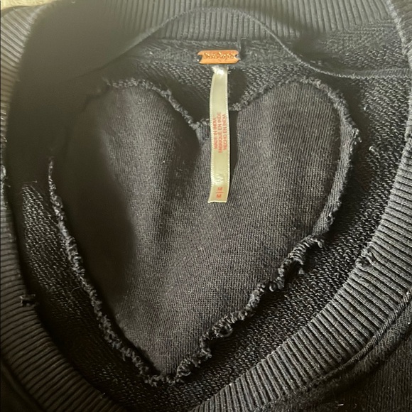 Free People Black and Gray Long Sleeve Dress - Picture 12 of 17